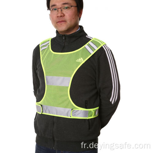 Gilet de sécurité en maille réfléchissante pour la course